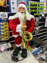 Papai Noel Gigante Musical Com Saxofone Bivot- 60Cm - princesa