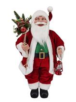 Papai Noel Grande Com Presente Vermelho Decoração Natal 60Cm