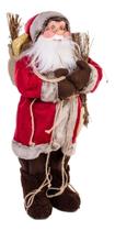 Papai Noel Grande Lenhador Rústico Boneco 60cm Luxo Natal - Global