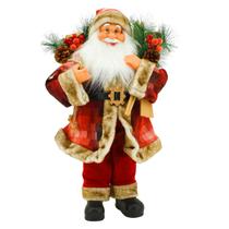 Papai Noel Grande Luxuoso Decoração Natalina Natal Luxo 60cm - Magizi