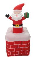 Papai Noel Inflavel C/ Movimento Chamine 180 Cm - Chrtmas & Co Papai Noel Inflavel C/ Movimento Chamine 180 Cm - Chrtmas & Co