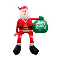 Papai Noel Inflável de 2,4m para Decoração de Natal - Iluminação LED