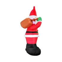 Papai Noel Inflável De LED De 1,88m Para Decoração De Jardim, Enfeite Festivo De Natal Para Casa E