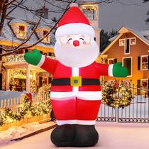 Papai Noel Inflável de Natal GOOSH 1,5m com LEDs - Decoração de Exterior Papai Noel Inflável de Natal GOOSH 1,5m com LEDs - Decoração de Exterior