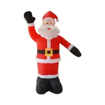 Papai Noel Inflável Gigante com Mão Acena - 1,8m - Decoração de Natal para Gramado