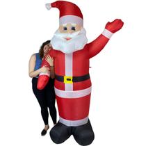 Papai Noel Inflavel Grande Natalino Decoraçao Natal Casa Loja Shopping Comemoraçao Festa Fim de Ano Merry Christimas Evento Condomonio Hall Entrada Po