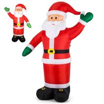 Papai Noel Inflavel Natal Natalino Festa Decoraçao Confraternizaçao Fim de Ano Enfeite Entrada Casa Loja Shopping Jardim Residencial Comercial