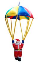 Papai Noel Inflável No Paraquedas Natalino Decoração 1,80