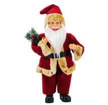 Papai Noel Luxo Barba Iluminada 40cm Vinho Premium - Magizi Papai Noel Luxo Barba Iluminada 40cm Vinho Premium - Magizi