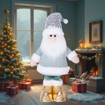 Papai Noel Luxo De Tecido Enfeite Natalino Decoração Natal Papai Noel Luxo De Tecido Enfeite Natalino Decoração Natal