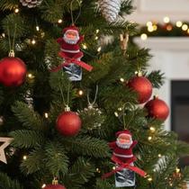 Papai Noel Mini No Presente Enfeite Natalino Com 3 Unid Papai Noel Mini No Presente Enfeite Natalino Com 3 Unid
