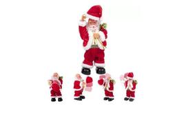 Papai Noel Musical Com Movimento Tira O Gorro 23 Cm