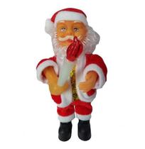 Papai Noel Musical Com Tocha 17 Cm