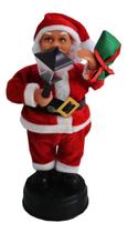 Papai Noel Musical Enfeite Natal Som E Movimento Grande 24Cm - Targueria Natal