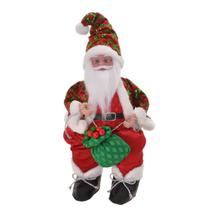 Papai Noel Musical Sentado Berlim 48cm Espressione Christmas