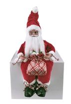Papai Noel Musical Sentado Vermelho E Branco 48Cm