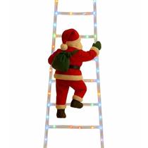 Papai Noel Na Escada 162 Leds Fio De Fada 8 Funções Colorido Papai Noel Na Escada 162 Leds Fio De Fada 8 Funções Colorido