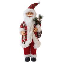 Papai noel natal em pe vermelho 60cm florarte