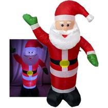 Papai Noel Natal Natalino Inflavel Luxo Grande Porta Loja Casa Comercio Hall Entrada Varanda Decoraçao Evento Festa Fim de Ano Comemoraçao Merry Chris