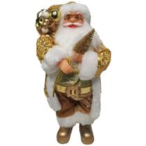 Papai Noel Natalino 30cm Enfeite Natal Decoraçao Comemoraçao Casa Empresa Prosperidade Reveillon - Braslu