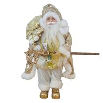 Papai Noel Natalino com Saco Presente Ouro 45cm C/1 1005390