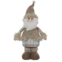Papai noel natalino decorativo em pe na cor bege 32cm Papai noel natalino decorativo em pe na cor bege 32cm