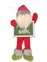 Papai Noel ou Boneco de Neve Pendente com Quadro 11x25cm - RIO MASTER / NEW WAY