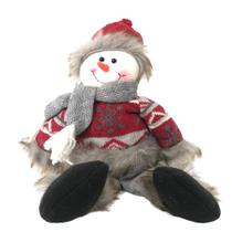 Papai Noel ou Boneco de Neve Sentado 40cm - Decoração Natalina Aconchegante