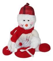 Papai Noel Pelúcia Enfeite Natal Boneco Neve Saco Presente Papai Noel Pelúcia Enfeite Natal Boneco Neve Saco Presente