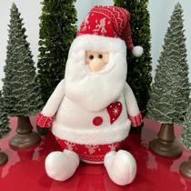 Papai Noel Pelúcia Vermelho/Branco - 30cm Papai Noel Pelúcia Vermelho/Branco - 30cm