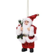 Papai Noel Pendurar Candy Cane Cromus Natal 20cm Papai Noel Pendurar Candy Cane Cromus Natal 20cm