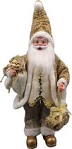 Papai Noel Pequeno Gold de Tecido Decoração Natal 50cm Papai Noel Pequeno Gold de Tecido Decoração Natal 50cm