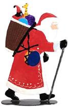 Papai noel pintado a mão com saco e tambor (n16p) john somers Papai noel pintado a mão com saco e tambor (n16p) john somers