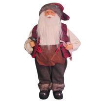 Papai Noel Plus Marceneiro 41cm Vinho