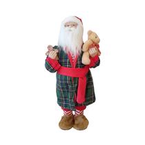 Papai noel roupao com ursinho e biscoito 45cm dinatale Papai noel roupao com ursinho e biscoito 45cm dinatale