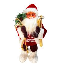 Papai Noel Saco E Ski Com Som E Movimento 30CM NTC10453