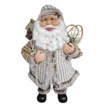 Papai Noel Sacola Presente Marrom Off White 80CM Magizi Papai Noel Sacola Presente Marrom Off White 80CM Magizi