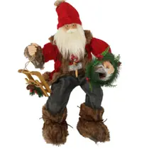 Papai noel sentado com trenó