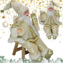 Papai Noel Sentado Enfeite Decoração De Natal Papai Noel Sentado Enfeite Decoração De Natal