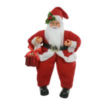 Papai Noel Sentado Vermelho e Branco 30CM Florarte