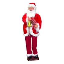Papai Noel Sino Presente Musical Com Sensor Dançarino 1,60m