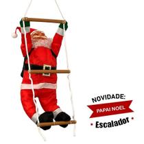 Papai Noel Subindo Escada Escalador 90 Cm