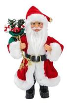 Papai Noel Tradicional Saco de Presente Vermelho 30cm - Magizi