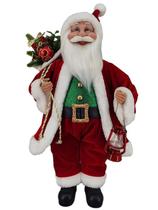 Papai Noel Tradicional Vermelho Decoração Natal 45Cm - Zona Livre