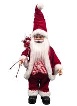 Papai Noel Vermelho Tecido Musical 40cm