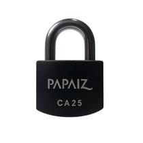 Papaiz cadeado em alumínio de 25mm ca25 preto