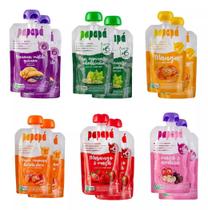 Papapa Kit 12un 6 Sabores Papinha Organica 100g Papapa Kit 12un 6 Sabores Papinha Organica 100g