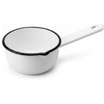 Papeiro Esmaltado N12 Panelinha com Cabo Branca Ágata Básica Cozinha Metalouça