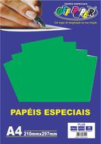 Papéis Especiais Plus A4 210x297mm Verde 20F 180g