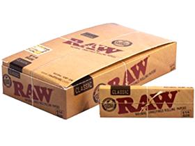 Papéis para enrolar cigarros Raw Unrefined Classic 1,25 1 1/4 Papéis para enrolar cigarros Raw Unrefined Classic 1,25 1 1/4